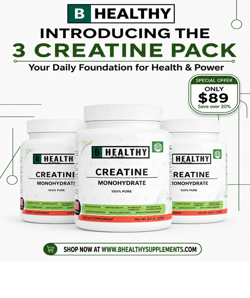 Creatine Monohydrates — Bundle 3x