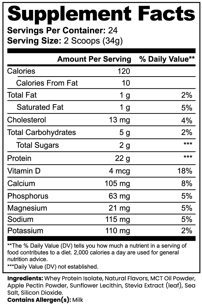 Advanced 100% Whey Protein Isolate (Vanilla)  - free shipping