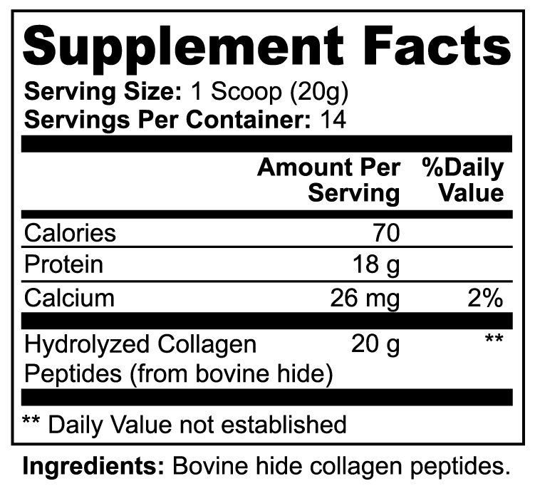 Grass-Fed Hydrolyzed Collagen Peptides  - free shipping